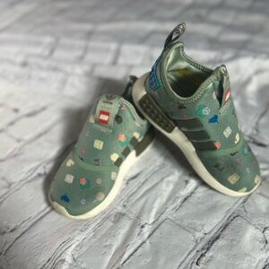 Adidas Kids Sneakers - Green with LEGO Accents